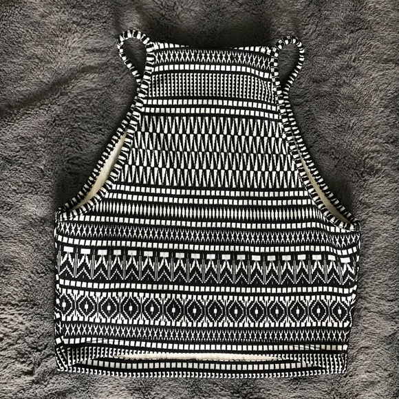2/$25 Dynamite Patterned Crop Top - Picture 6 of 7